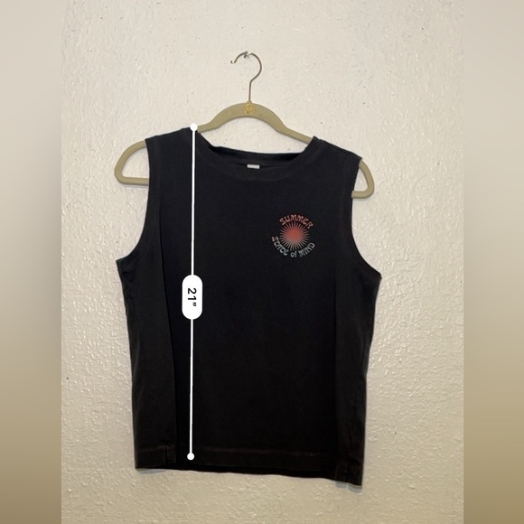 Old Navy black Summer State of Mind, tank top size medium - Picture 4 of 8